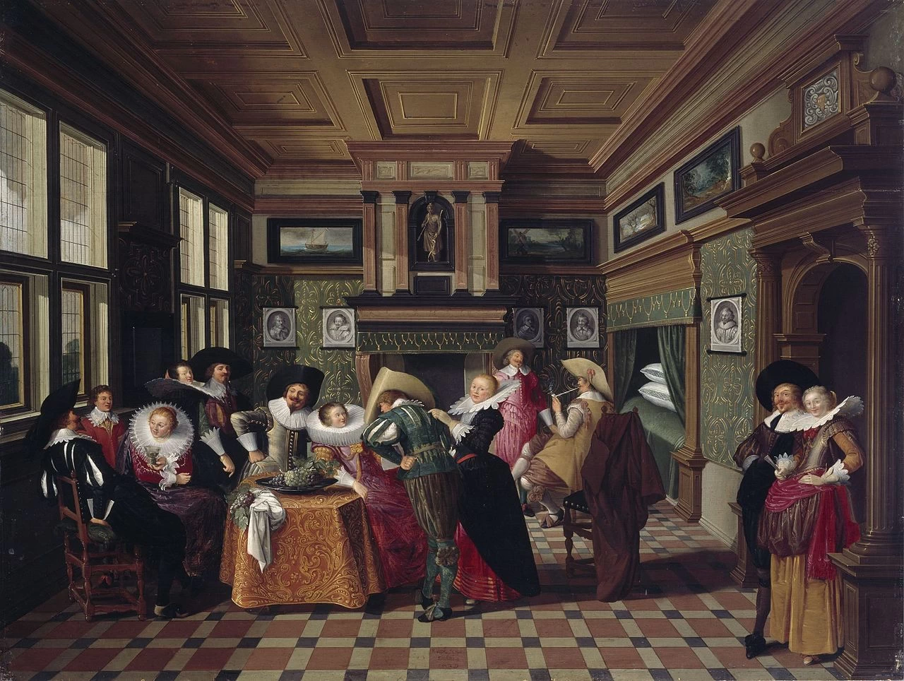Un interno con dame e cavalieri - National Gallery of Ireland